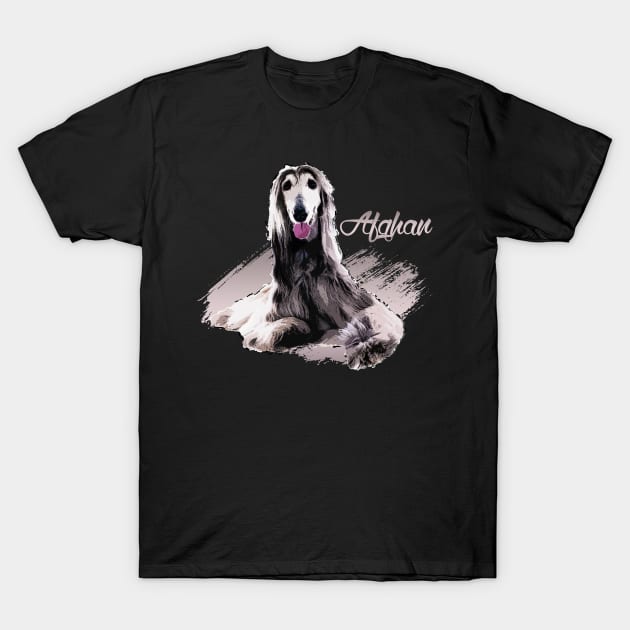 Afghan Hound T-Shirt by Nartissima